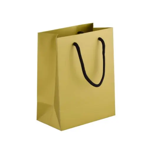 230gsm Matte Gift Bag - 33cm Gold Side